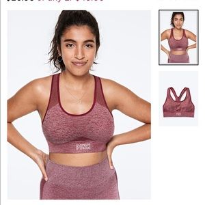 VS Pink Seamless Contour Sports Bra
